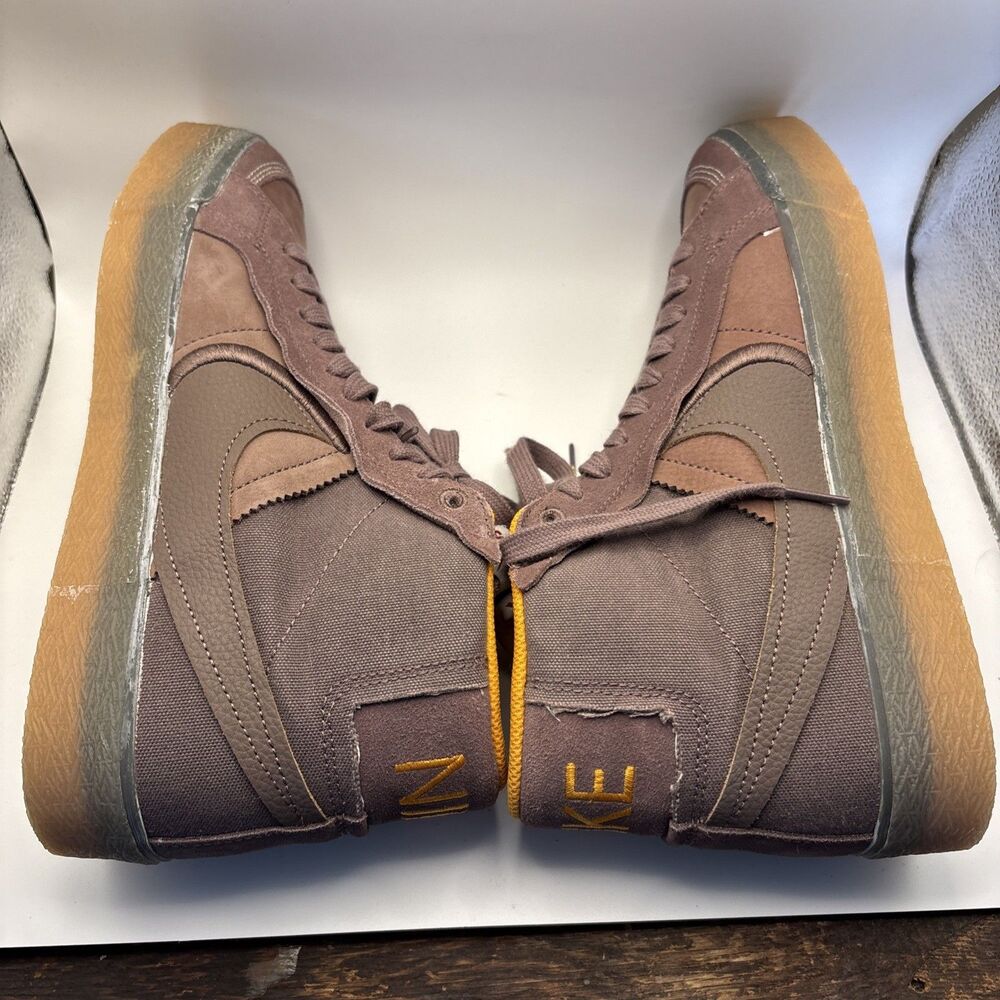 Nike SB Zoom Blazer Mid PRM Plus Brown Gum DV5468-200 Men's Skate Shoes Size 9.5 - Picture 6 of 14